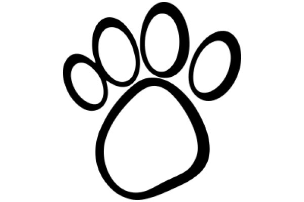 Stylized Paw Print Logo