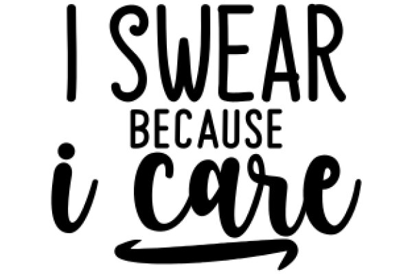 A Playful Affirmation: 'I Swear Because I Care'