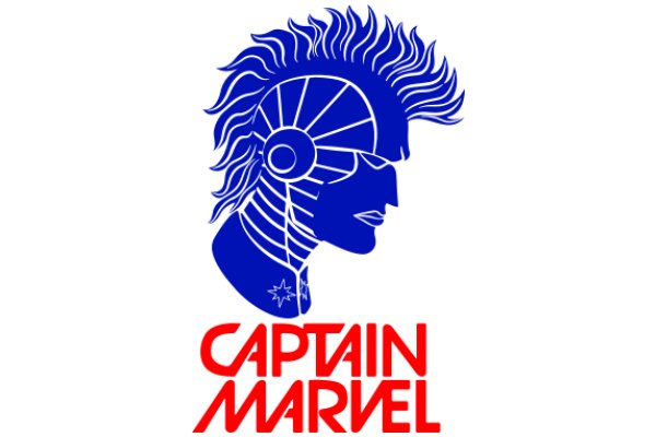 Captain Marvel: The Blue and Red Logo