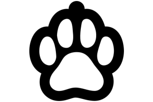 A Simple Paw Print Icon