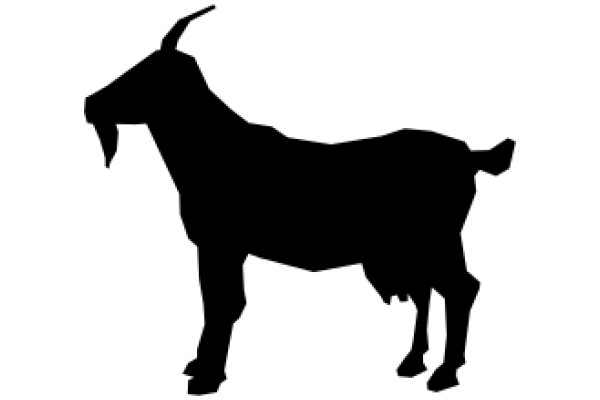 Silhouette of a Goat: A Illustration