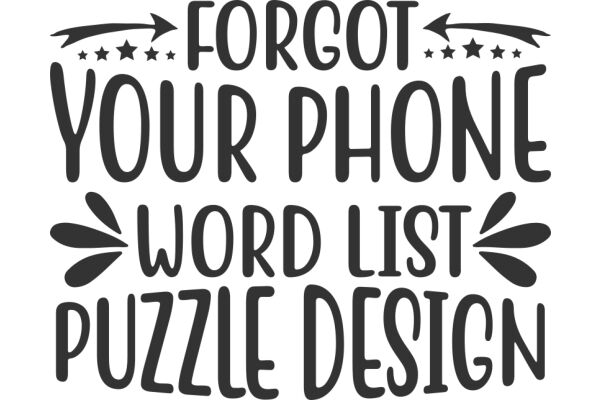 Forget Your Phone: Word List Puzzle Design