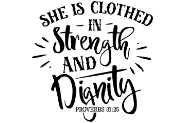 She is Clothed in Strength and Dignity: Proverbs 31:25