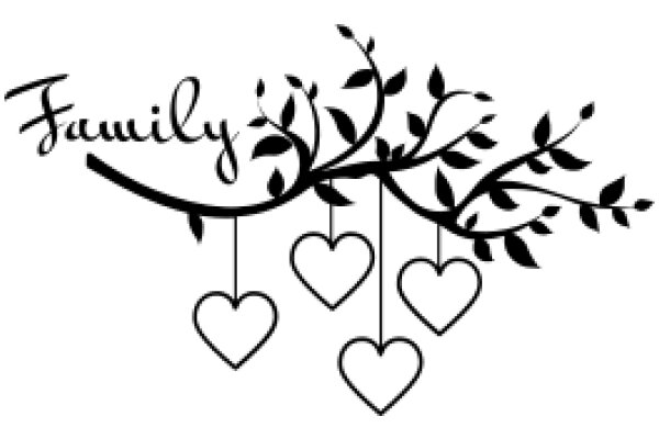 Family Tree with Heart-Shaped Leaves