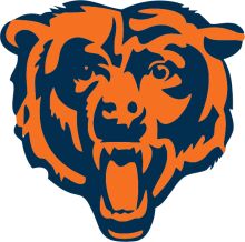 Vibrant Orange and Blue Bear Logo