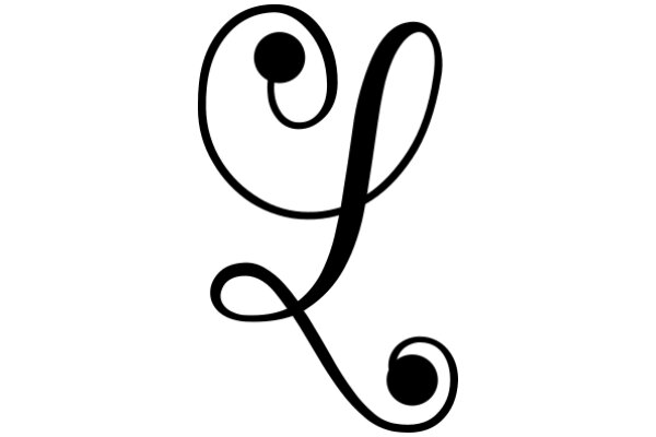 Stylized Letter 'L' with a Swirl Design