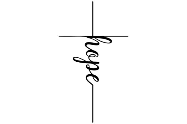 A Simple, Illustration of the Word 'Hope' in a Stylized Font