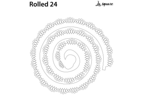 La Square Rolled 24: A Detailed Illustration of a Spiral Pattern