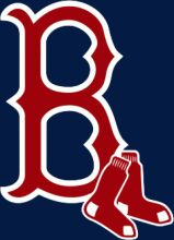 Boston Red Sox Logo with Baseball Gloves