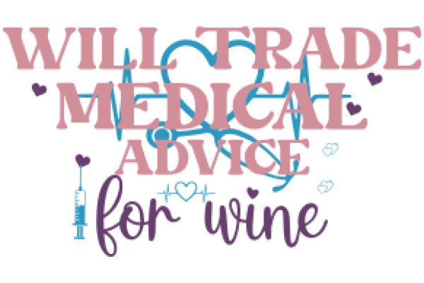 Will Trade Medical Advice for Wine: A Graphic Design Poster