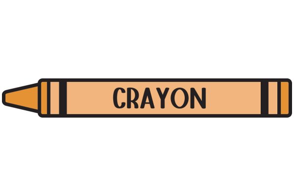 Crayon Label with the Word 'Crayon' on It