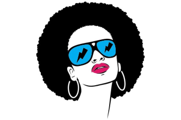 Stylish and Chic: A Portrait of a Woman in Sunglasses and a Funky Haircut