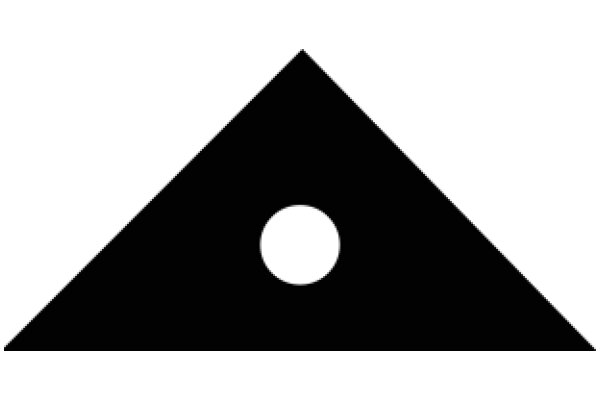 A Solid Black Square with a Single Hole