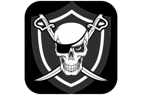 Pirate Skull and Swords Emblem