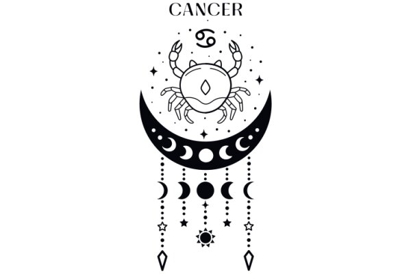 Cancer Zodiac Sign: A Stylish Illustration