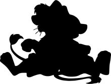 A Silhouette of a Lion-like Creature