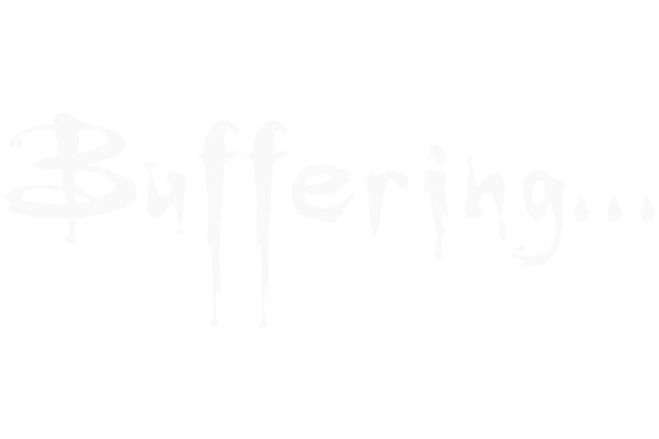 A Blurred Banner with the Word 'Buffering' in a Stylized Font