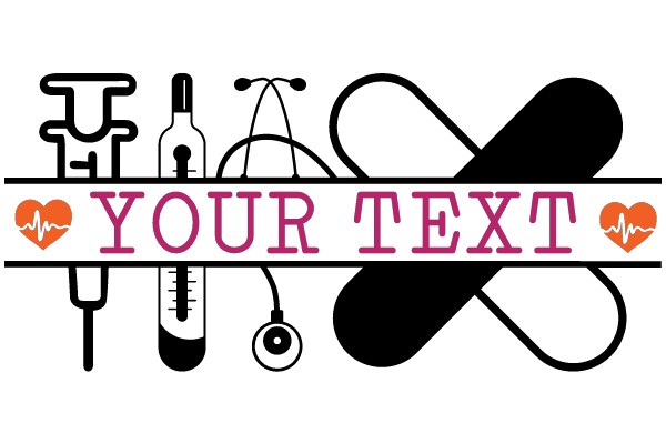 Your Text: A Collection of Medical Symbols and Equipment