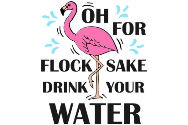 Flamingo-themed Sign: A Humorous Take on Encouraging Healthy Habits