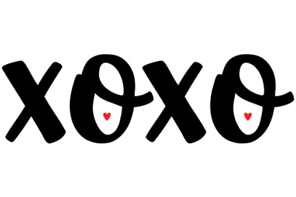 XOXO: A Graphic Design of a Heartfelt Message