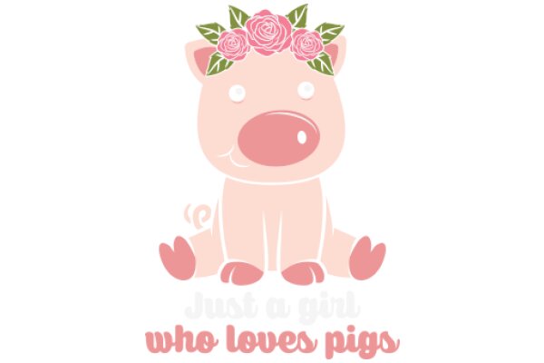 Just a Girl Who Loves Pigs: A Playful and Adorable Cartoon