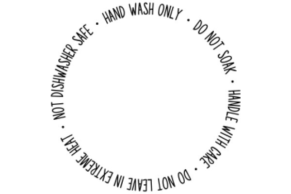 A Circle of Words: A Visual Poem of Safety and Dishes