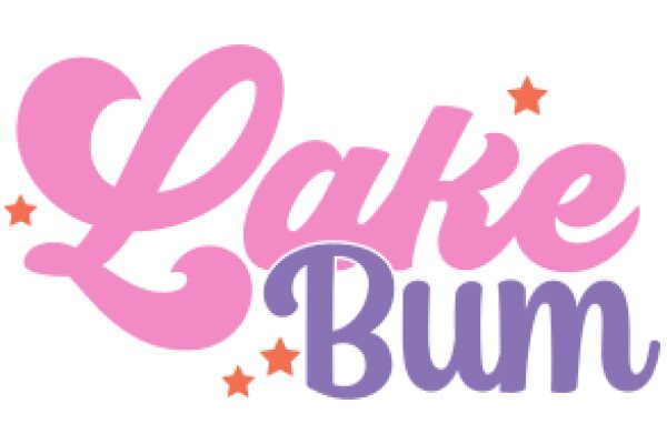 Lake Bum: A Pink and Purple Logo