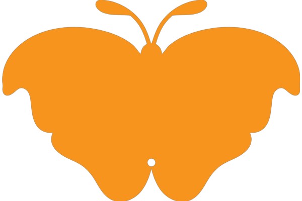 Vibrant Orange Butterfly Logo