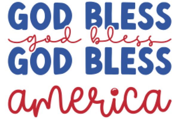 Inspirational Quote Poster: God Bless America