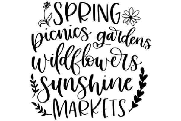 Springtime: A Season of Blossoming Gardens, Wildflowers, and Sunshine Markets