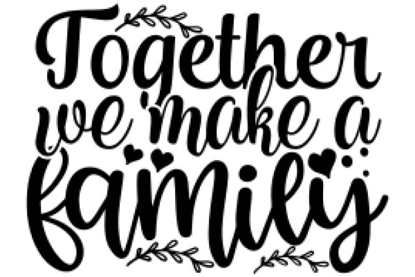 Together We Make a Family: A Heartfelt Affirmation