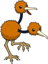 An Adorable Cartoon of a Bird with a Long Neck and Beak