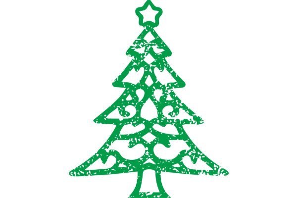 A Festive Christmas Tree Stencil