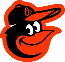 Vibrant Orange and Black Logo of a Baseball Team's Mascot