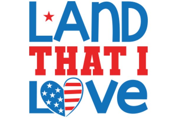 Land That I Love: A Symbolic American Flag Heart