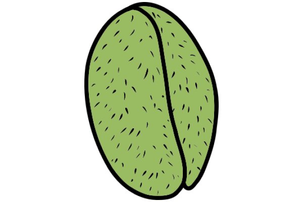 A Simple, Stylized Illustration of a Green Fruit