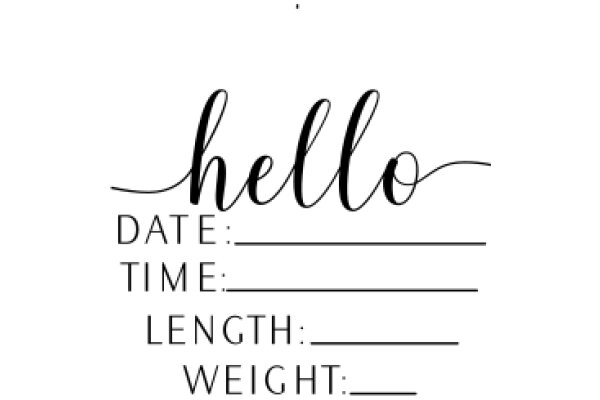 Hello, Date, Time, Length, Weight