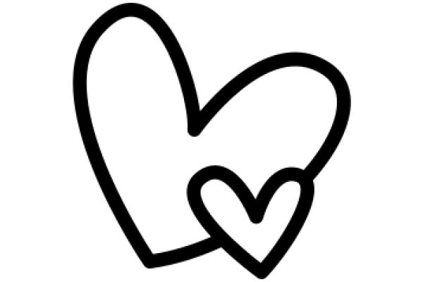 Simplistic Line Art of a Heart