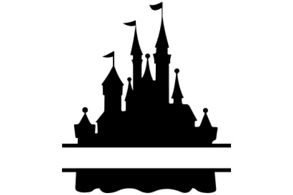 A Silhouette of a Castle and Its Surroundings