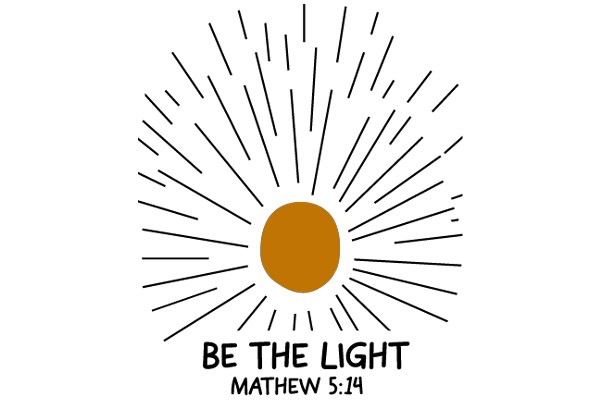 A Sunburst with a Message: 'Be the Light' - Matthew 5:14