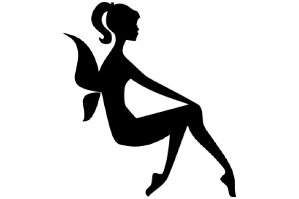 Silhouette of a Ballerina in a Pose