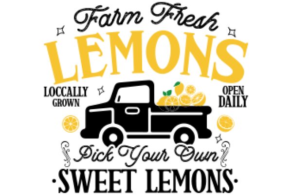 Farm Fresh Lemons: Locally Grown, Open Daily, Pick Your Own, Sweet Lemons.