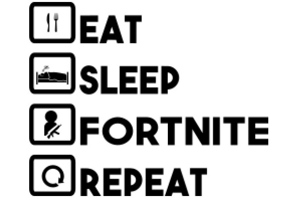 A Visual Guide to Healthy Habits: Eat, Sleep, Fortnite, Repeat