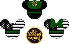 A Collection of Border Patrol Themed Items