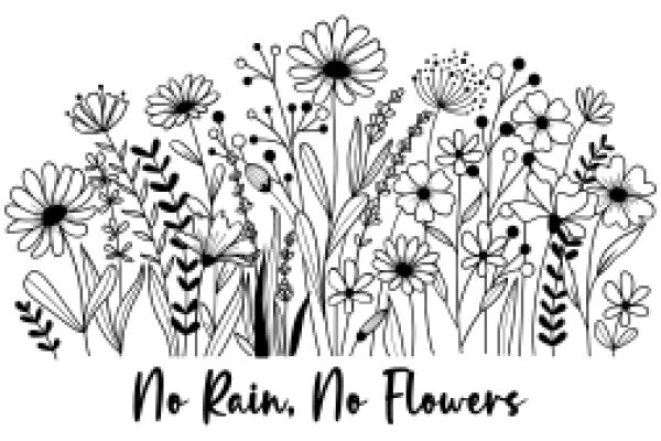 No Rain, No Flowers: A Floral Illustration