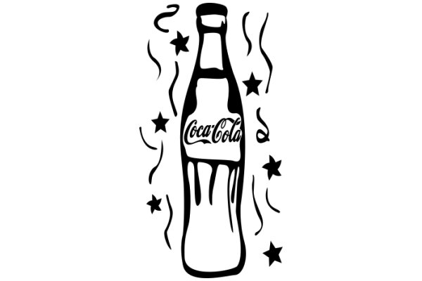 Coca-Cola Bottle with Starburst Design