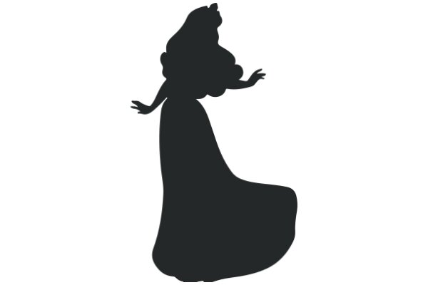 Silhouette of a Fashionable Figure