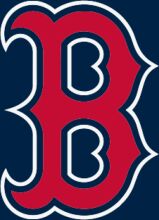 Boston Red Sox Logo on a Navy Blue Background