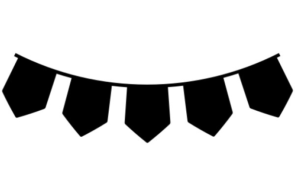 Stylized Banner with Triangular Designs