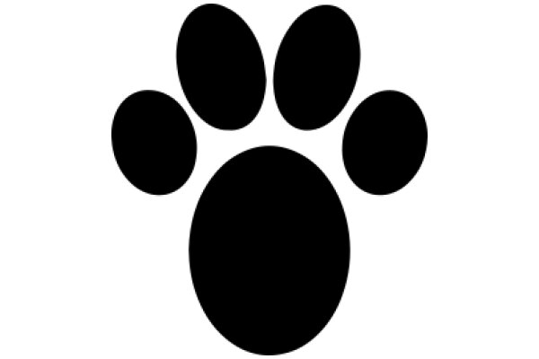 Simplistic Paw Print Icon